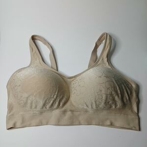 Bali Soft Beige Floral Lace Bra